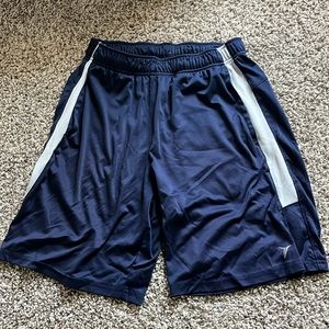 Blue and silver shorts